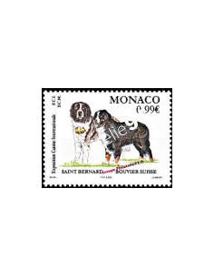 Timbre de Monaco n° 2344 - Thématique : Chien