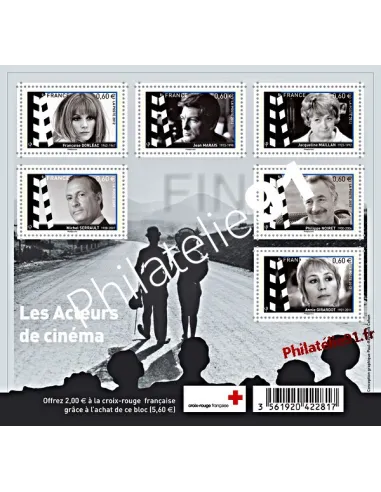 n° 4690 à 4695 (F4690) - bloc Croix-Rouge - Acteurs de cinéma