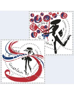 Timbres Coeurs Guerlain n° 5373 et 5374, timbres France