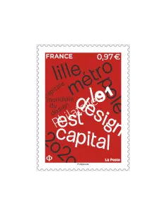 Timbre n° 5372, Lille Métropole Capitale Mondiale du Design 2020