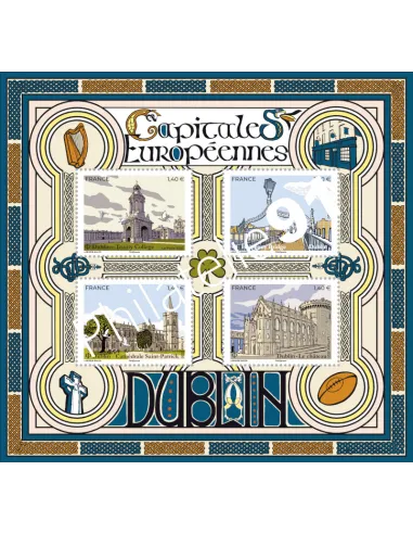 n° 5384 et 5387 (F5384) - Feuille Capitales Européennes - Dublin