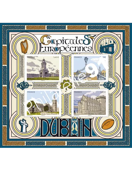 n° 5384 et 5387 (F5384) - Feuille Capitales Européennes - Dublin