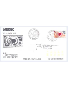 France,Enveloppe 1er Jour,timbre n° 1711, Marque-Repère, Lettre France