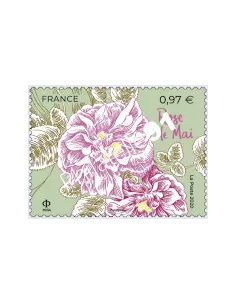 Timbre n° 5400 - Fleurs de Grasse et de Méditerranée - Rose de Mai