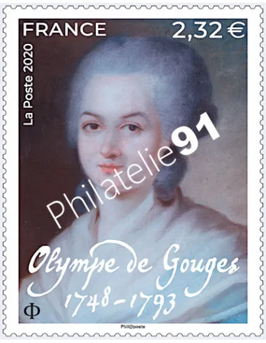 Timbre n° 5408 - Olympe de Gouges (1748-1793), timbres de France 2020