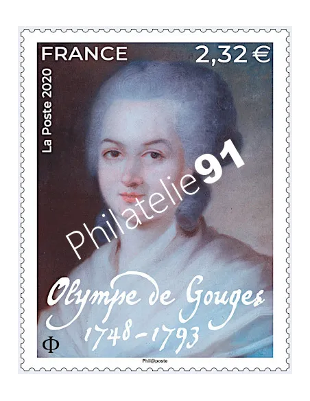 Timbre n° 5408 - Olympe de Gouges (1748-1793), timbres de France 2020