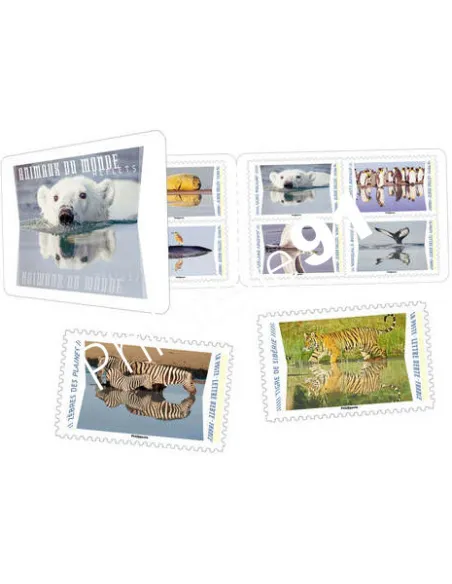 Carnet 1815, Animaux du monde, collection timbres France