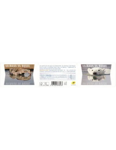 Carnet 1815, Animaux du monde, collection timbres France