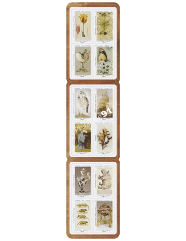 Carnet 1827, Cabinet de curiosités, collection timbres France