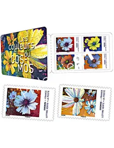 Carnet 1851, fleurs, les couleurs du cosmos, collection timbres France