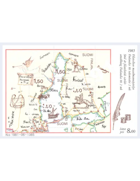 Finlande, BF n° 1, Collection timbres d'Europe