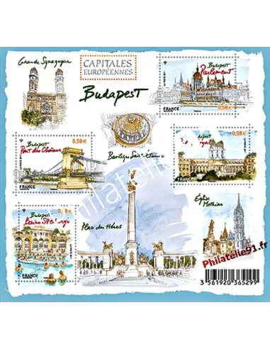 Timbres de France - Feuille n° 4538 - Capitales Européennes - Budapest (Hongrie)