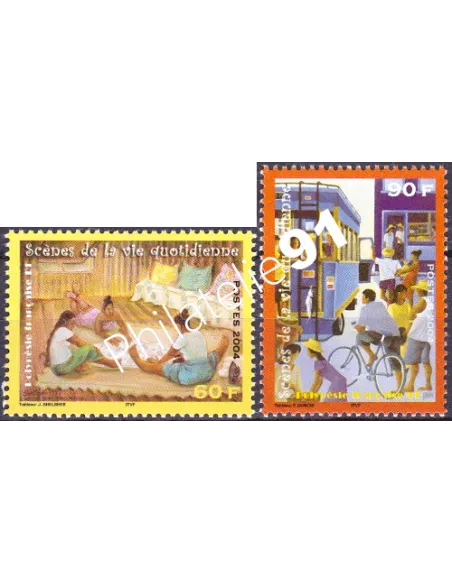 POLYNESIE n°  706 à 707, Collection timbres Dom-Tom