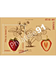 Timbres de France - Feuille n° F4535 - Fête du timbre. Fraisier Rubis