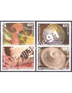 POLYNESIE n°  713 à 716, Collection timbres Dom-Tom