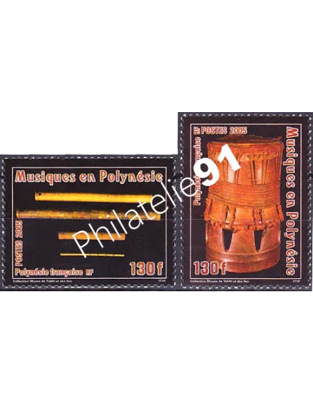 POLYNESIE n°  752 à 753, Collection timbres Dom-Tom