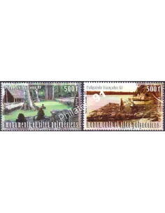 POLYNESIE n°  757 à 758, Collection timbres Dom-Tom
