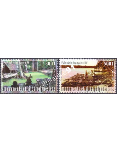 POLYNESIE n°  757 à 758, Collection timbres Dom-Tom