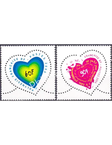 POLYNESIE n°  762 à 763, Collection timbres Dom-Tom