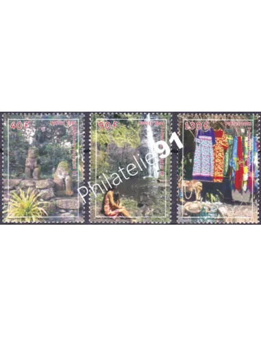 POLYNESIE n°  776 à 778, Collection timbres Dom-Tom