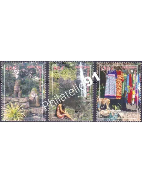 POLYNESIE n°  776 à 778, Collection timbres Dom-Tom