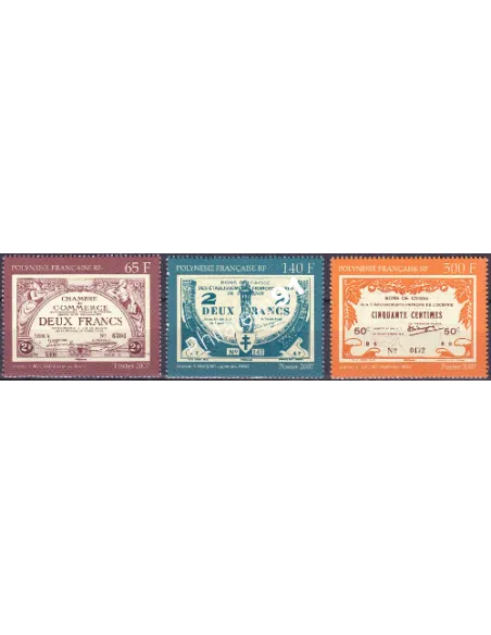 POLYNESIE n°  818 à 820, Collection timbres Dom-Tom
