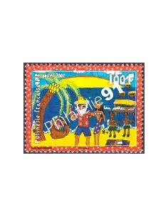 POLYNESIE n°  823, Collection timbres Dom-Tom