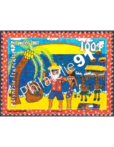 POLYNESIE n°  823, Collection timbres Dom-Tom