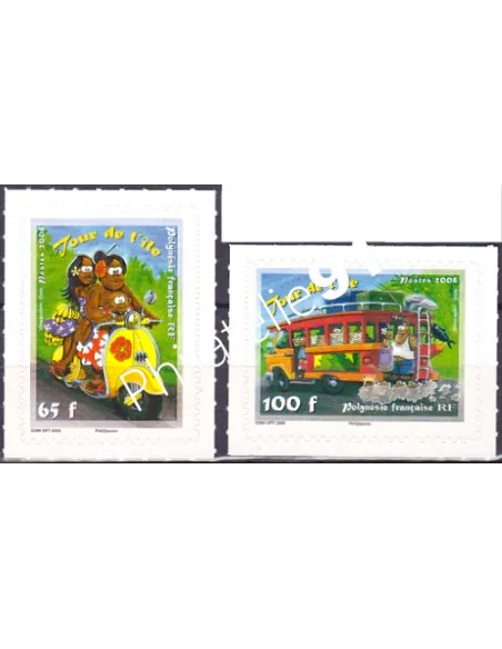 POLYNESIE n°  835 à 836, Timbres adhésifs, Collection timbres Dom-Tom