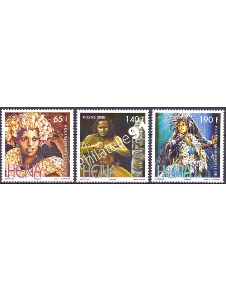 POLYNESIE n°  837 à 839, Collection timbres Dom-Tom
