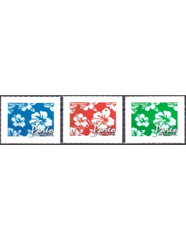POLYNESIE n°  869 à 871, Timbres adhésifs, Collection timbres Dom-Tom