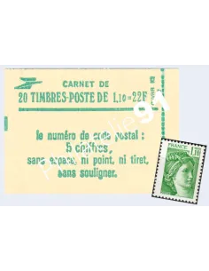 Carnet n° 2058-C1, Type Sabine, Collection timbre France