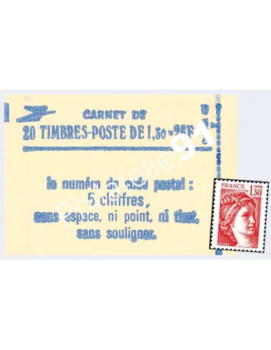 Carnet n° 2059-C4, Type Sabine, Collection timbre France