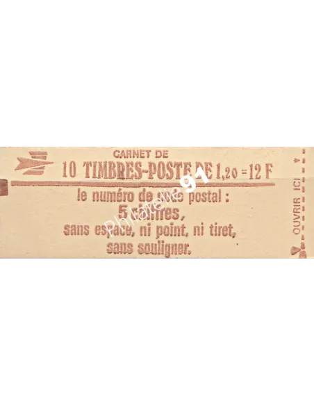 Carnet n° 1974-C2a, Type Sabine, Collection timbre France