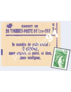 Carnet n° 2101-C1a, Type Liberté, Collection timbre France