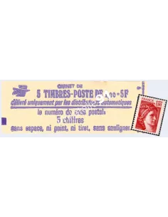 Carnet n° 1972-C1, Type Sabine, Collection timbre France