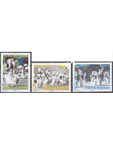 POLYNESIE n°  872 à 874, Collection timbres Dom-Tom