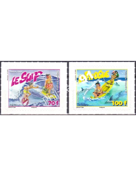 POLYNESIE n°  876 à 877, Timbres adhésifs, Collection timbres Dom-Tom