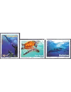 POLYNESIE n°  879 à 881, Collection timbres Dom-Tom