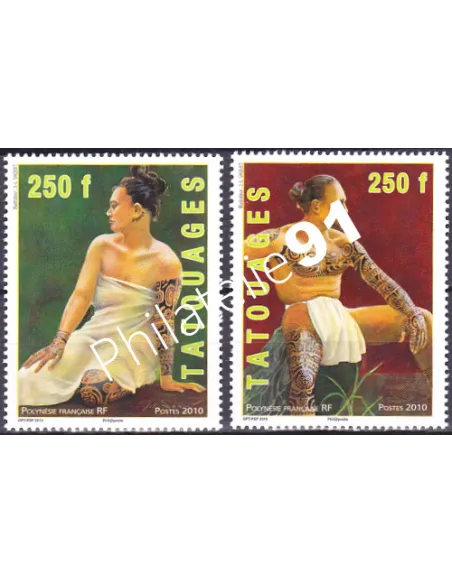 POLYNESIE n°  902 à 903, Collection timbres Dom-Tom