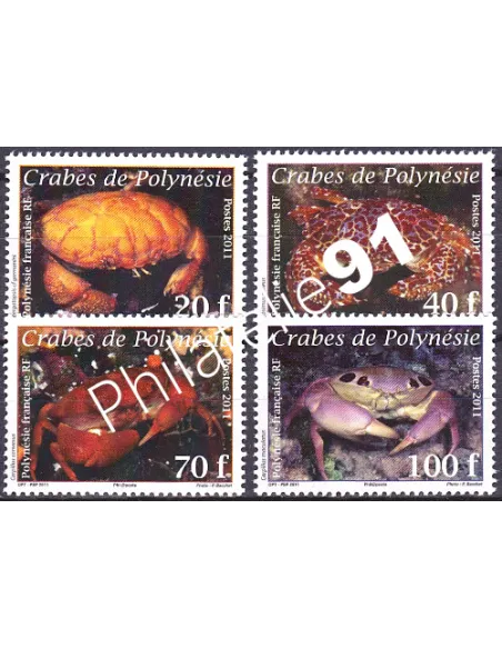 POLYNESIE n°  935 à 938, Collection timbres Dom-Tom