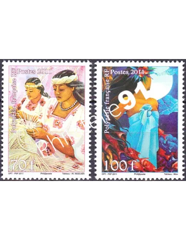 POLYNESIE n°  940 à 941, Collection timbres Dom-Tom