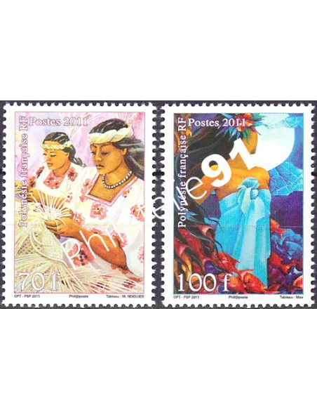 POLYNESIE n°  940 à 941, Collection timbres Dom-Tom