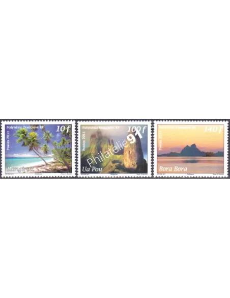 POLYNESIE n°  957 à 959, Collection timbres Dom-Tom