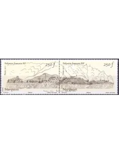 POLYNESIE n°  973 à 974, en Paire, Collection timbres Dom-Tom