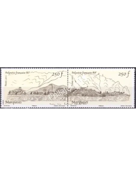 POLYNESIE n°  973 à 974, en Paire, Collection timbres Dom-Tom