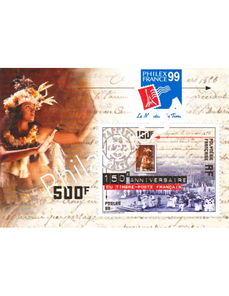 Polynésie, Bloc-Feuillet n° 24, Collection timbre DOM-TOM