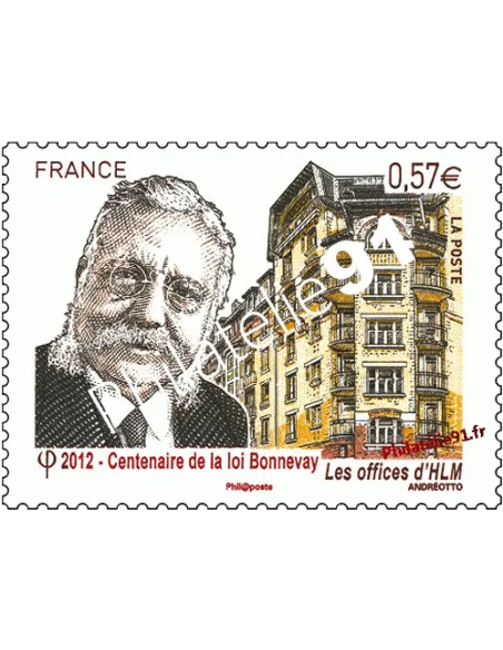 Timbre de France n° 4710 - Timbre centenaire de la Loi Bonnevay.