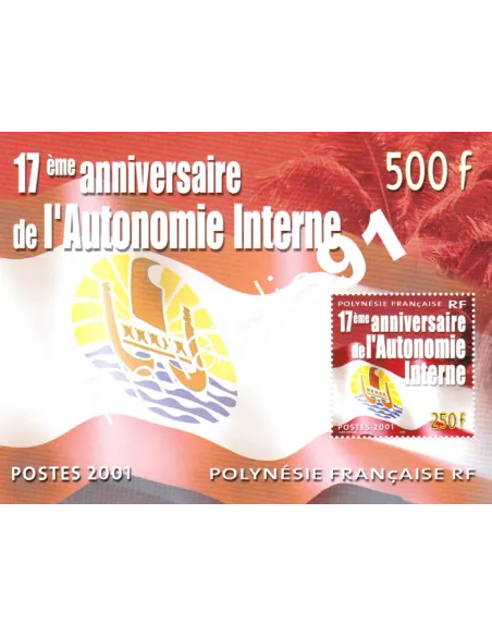 Polynésie, Bloc-Feuillet n° 26, Collection timbre DOM-TOM