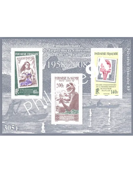 Polynésie, Bloc-Feuillet n° 34, Collection timbre DOM-TOM